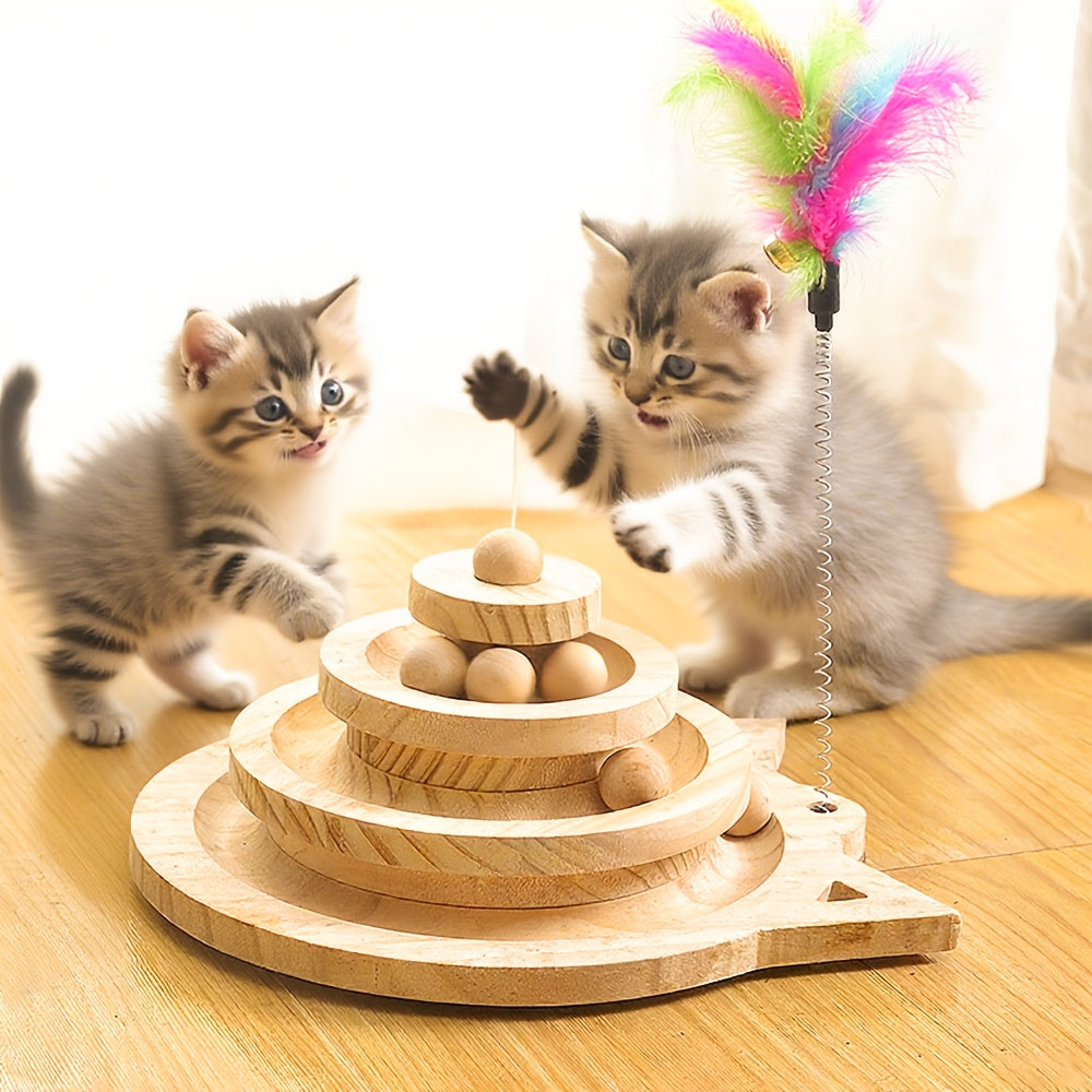 Tower Interactive Cat Ball Track