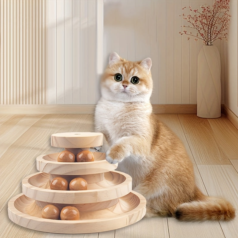 Tower Interactive Cat Ball Track