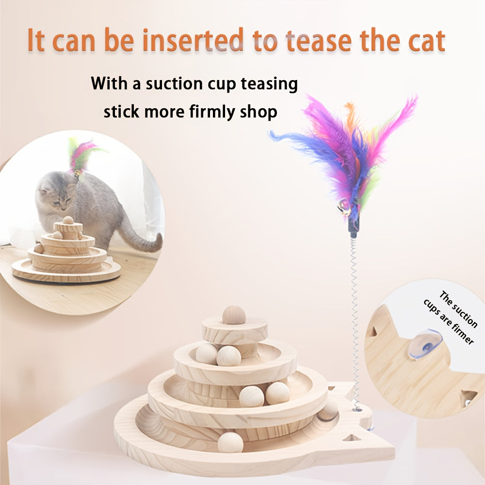Tower Interactive Cat Ball Track