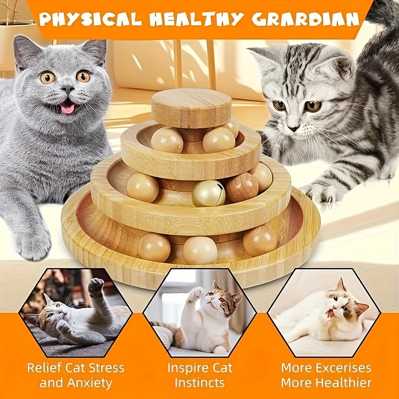 Tower Interactive Cat Ball Track
