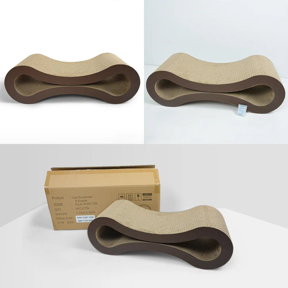 Double-Sided Corrugated Paper Cat Scratcher