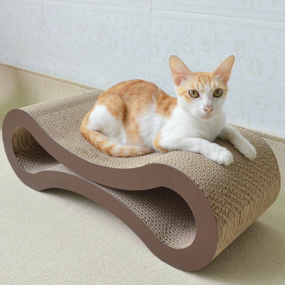 Double-Sided Corrugated Paper Cat Scratcher