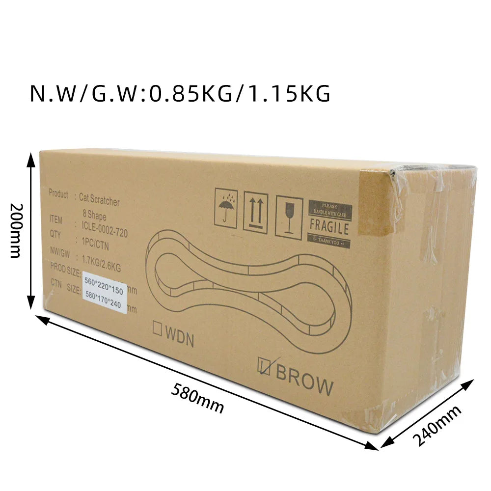 Double-Sided Corrugated Paper Cat Scratcher