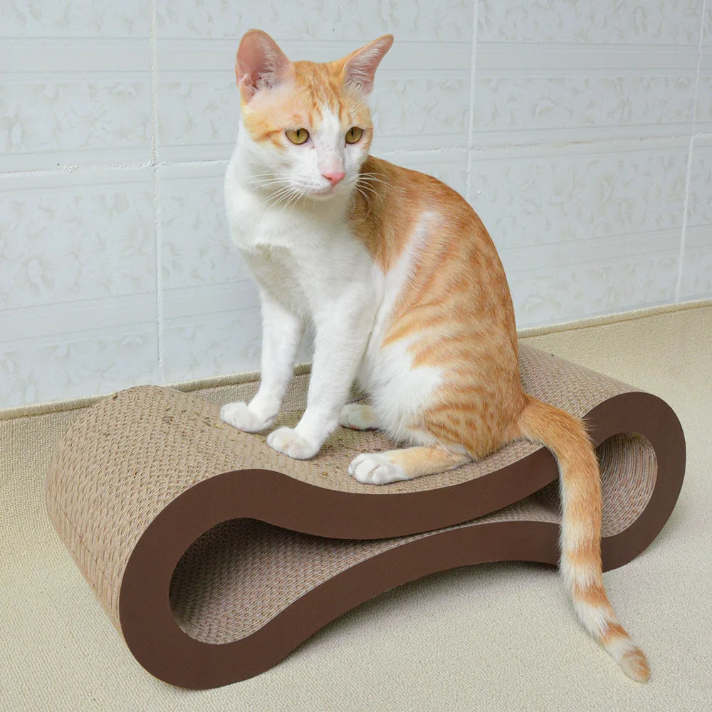 Double-Sided Corrugated Paper Cat Scratcher