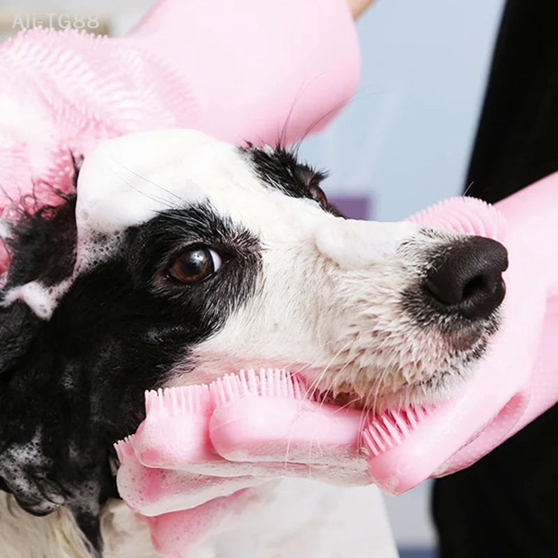 Pet Grooming Gloves for Dogs and Cats