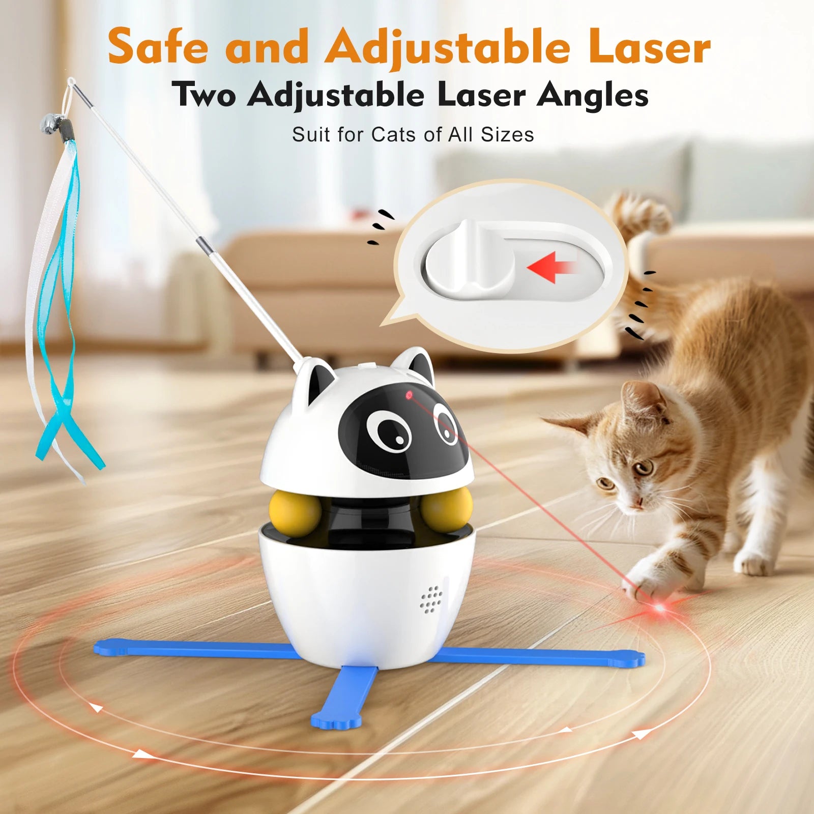 Cat Laser Toy 4-in-1 Rechargeable