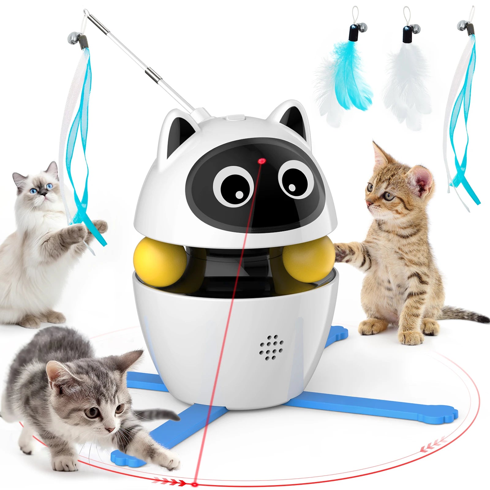 Cat Laser Toy 4-in-1 Rechargeable