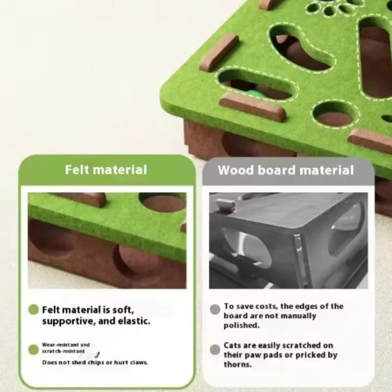 Cat scratch puzzle box