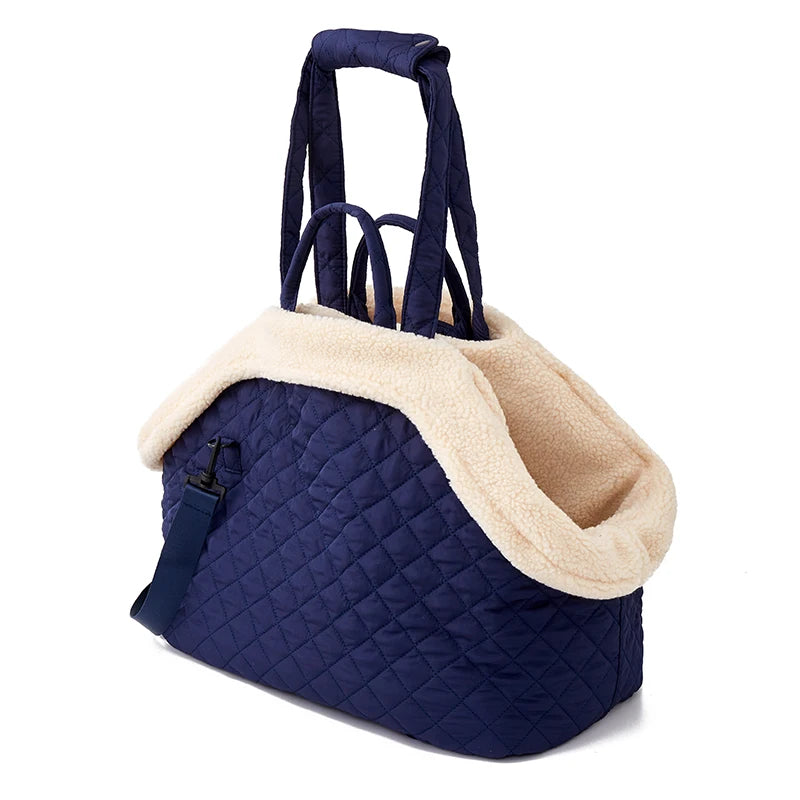 Quilted Pet Bag with Removable Lining