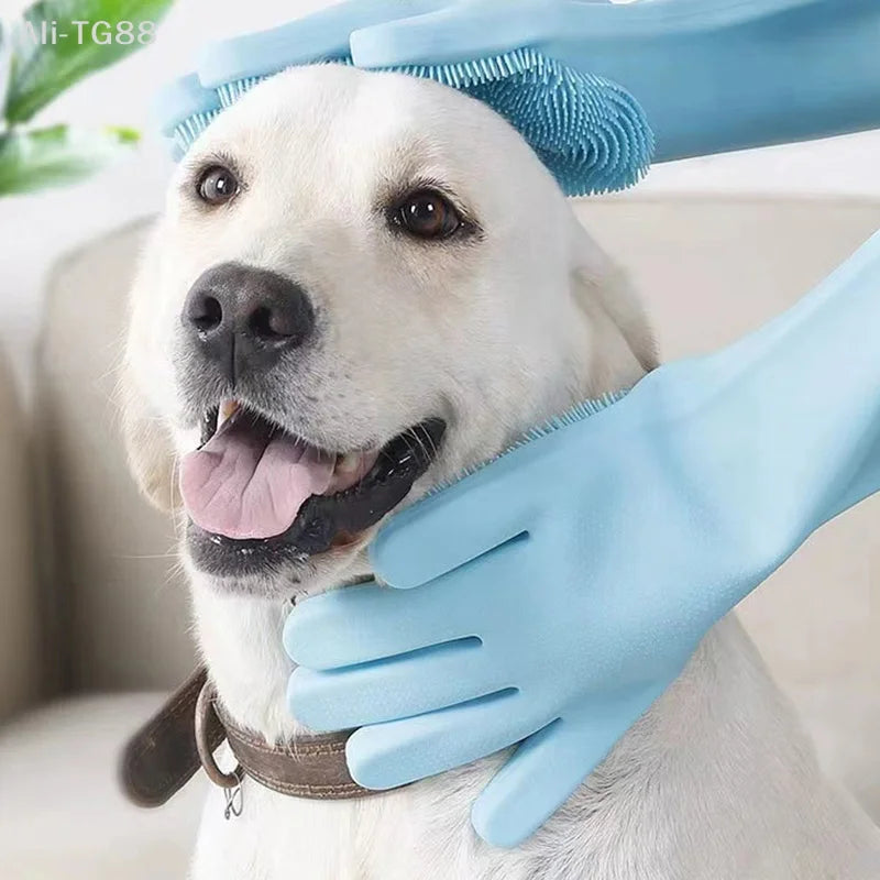 Pet Grooming Gloves for Dogs and Cats