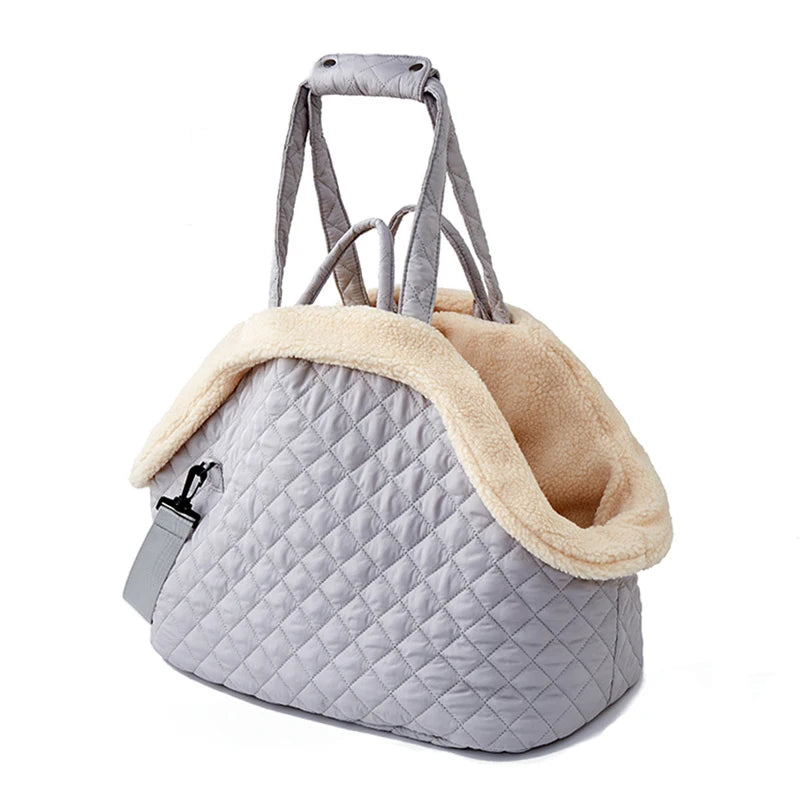 Quilted Pet Bag with Removable Lining