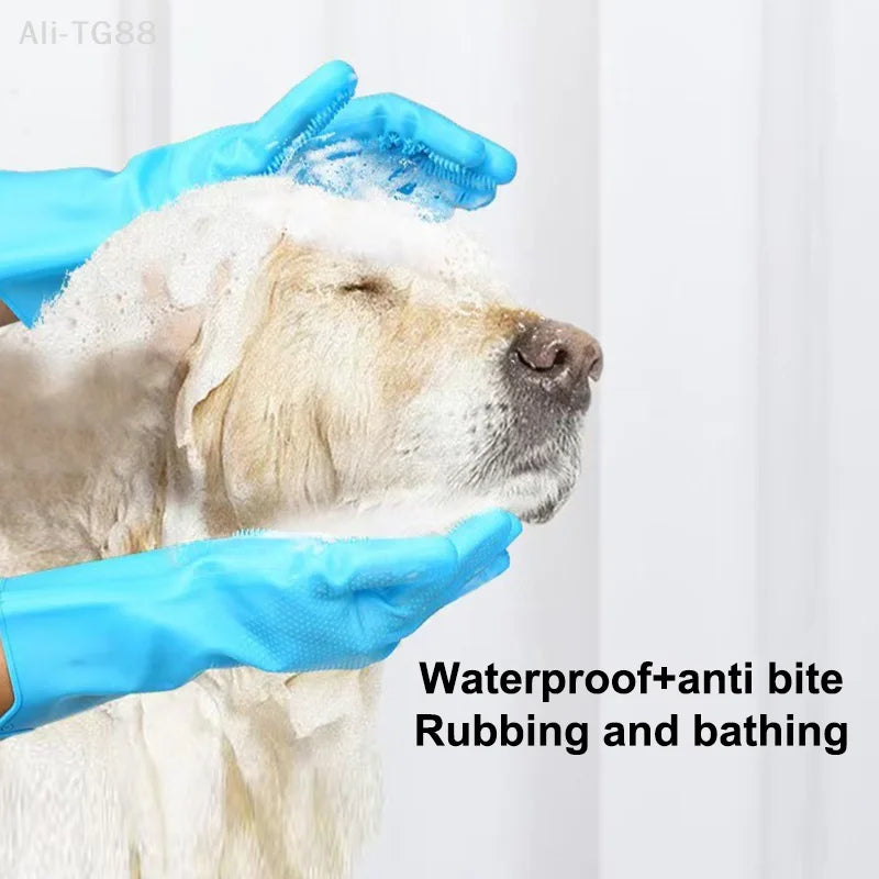 Pet Grooming Gloves for Dogs and Cats