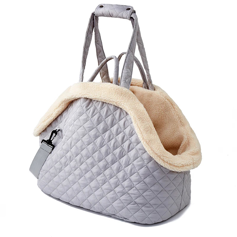 Quilted Pet Bag with Removable Lining