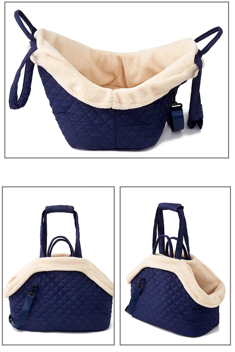Quilted Pet Bag with Removable Lining