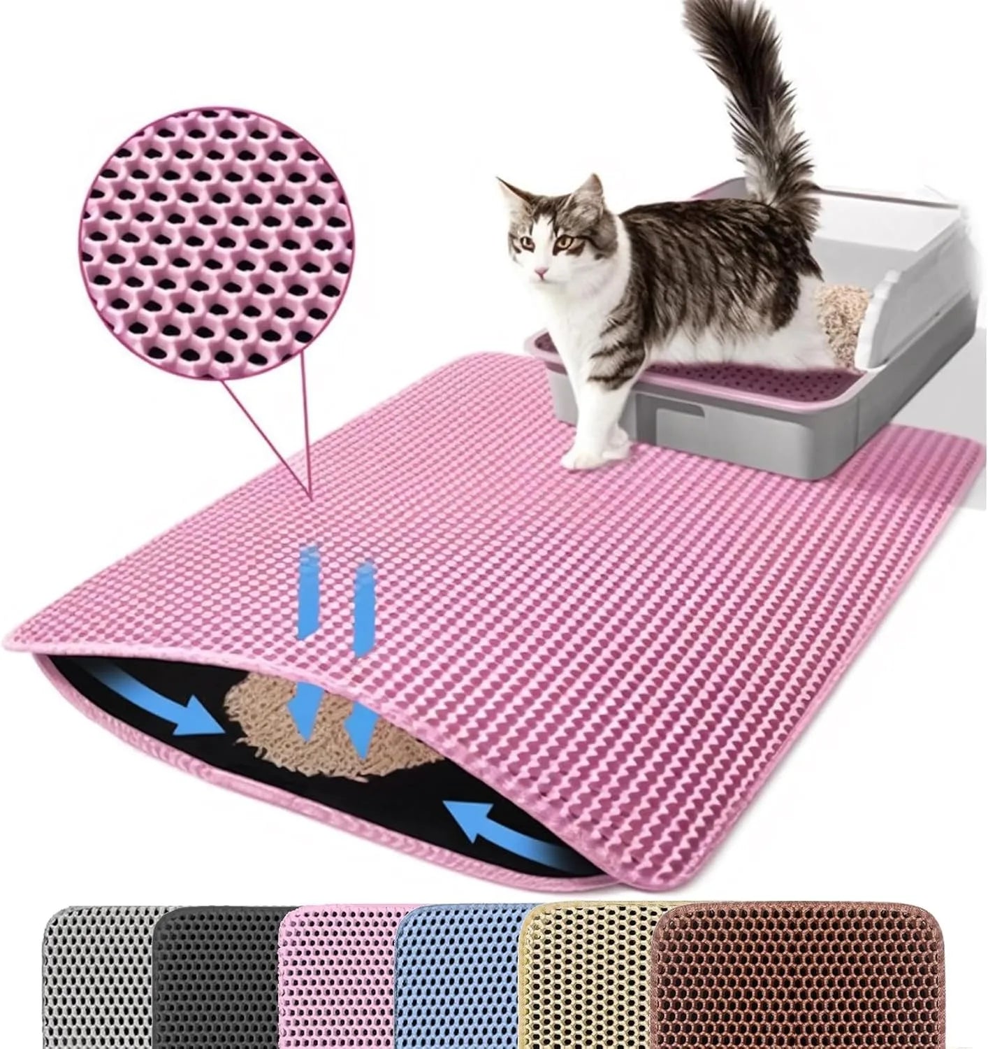 Cat Litter Mat with Double Layer