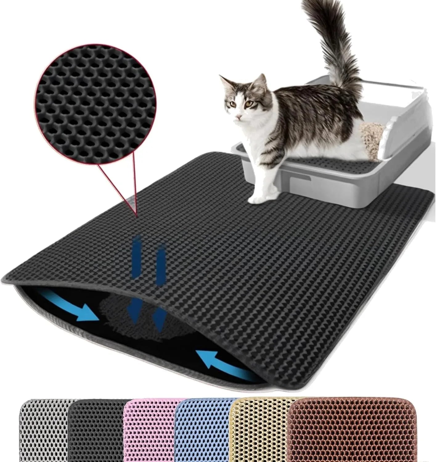 Cat Litter Mat with Double Layer