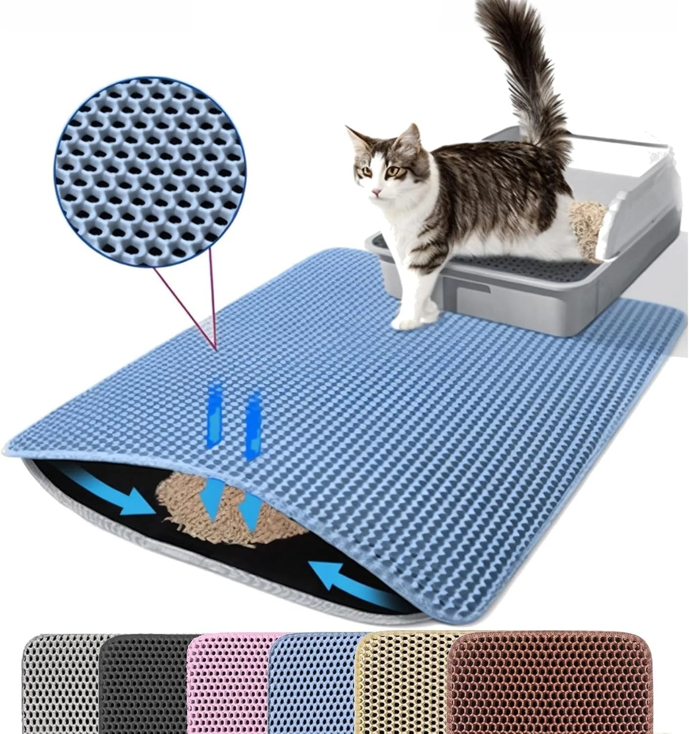 Cat Litter Mat with Double Layer