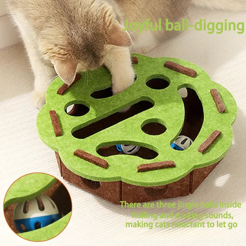 Cat scratch puzzle box
