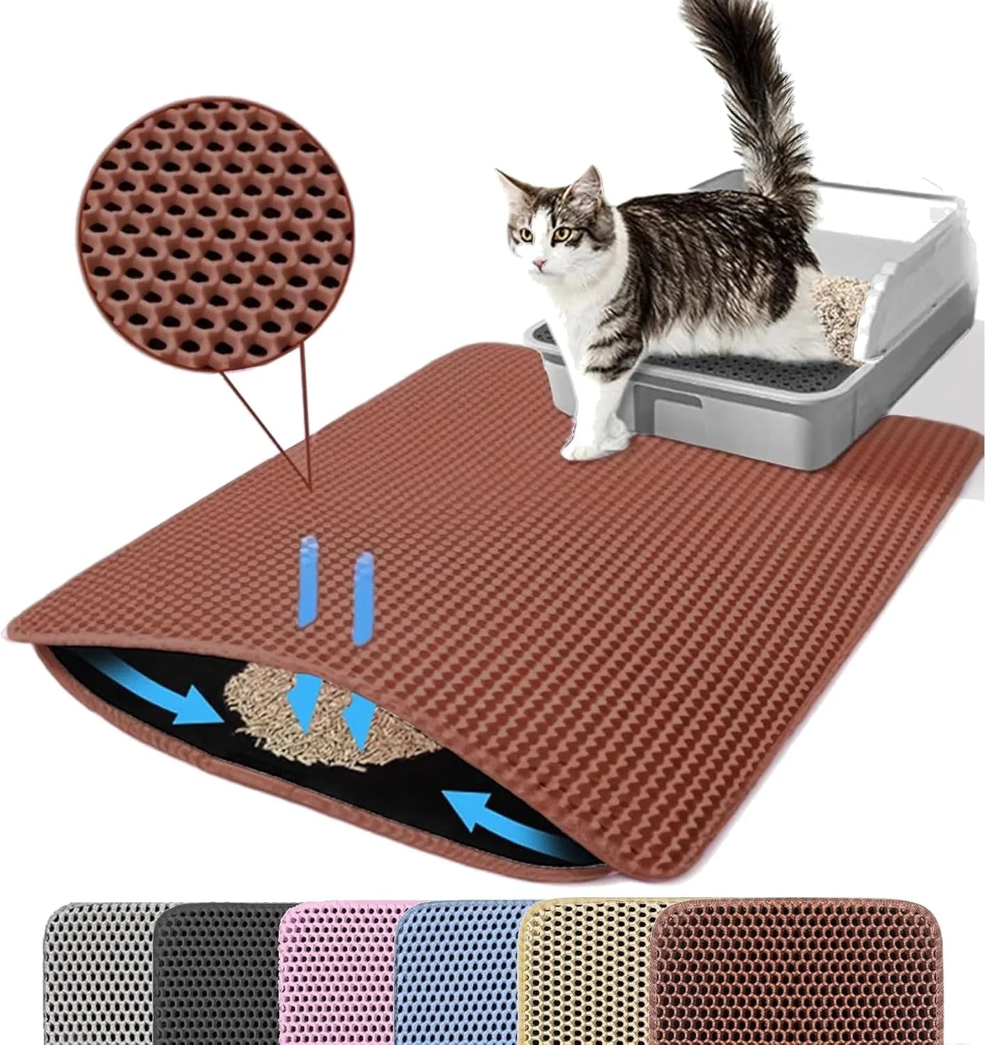 Cat Litter Mat with Double Layer