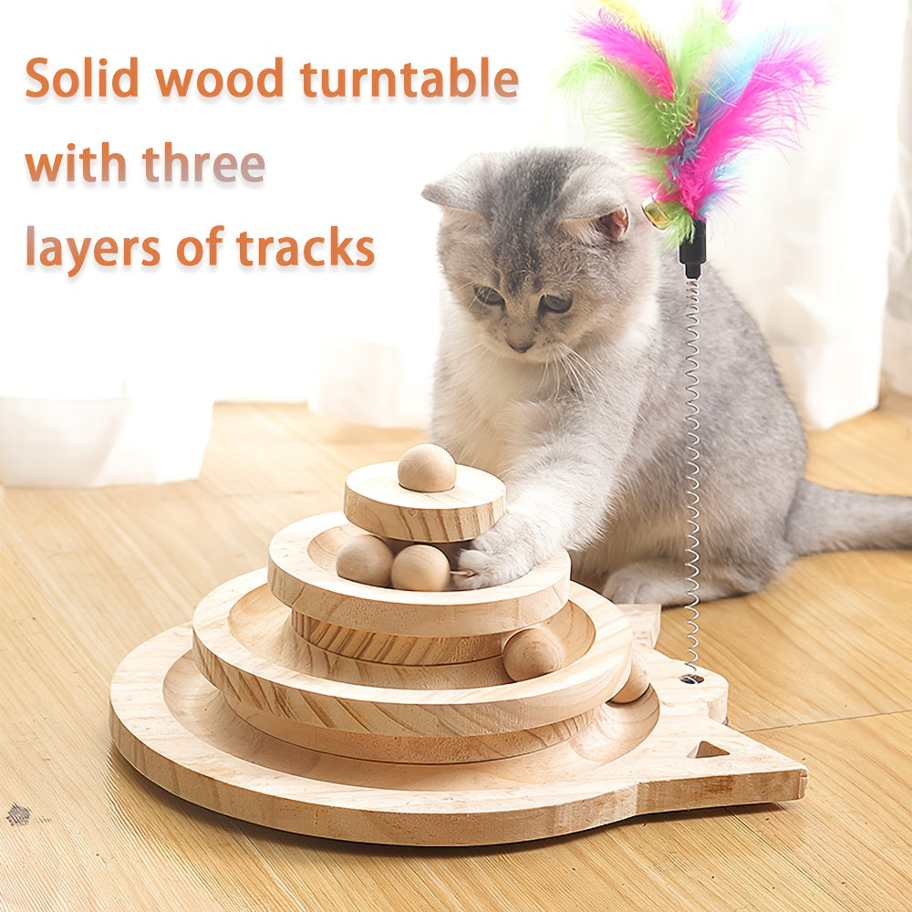 Tower Interactive Cat Ball Track